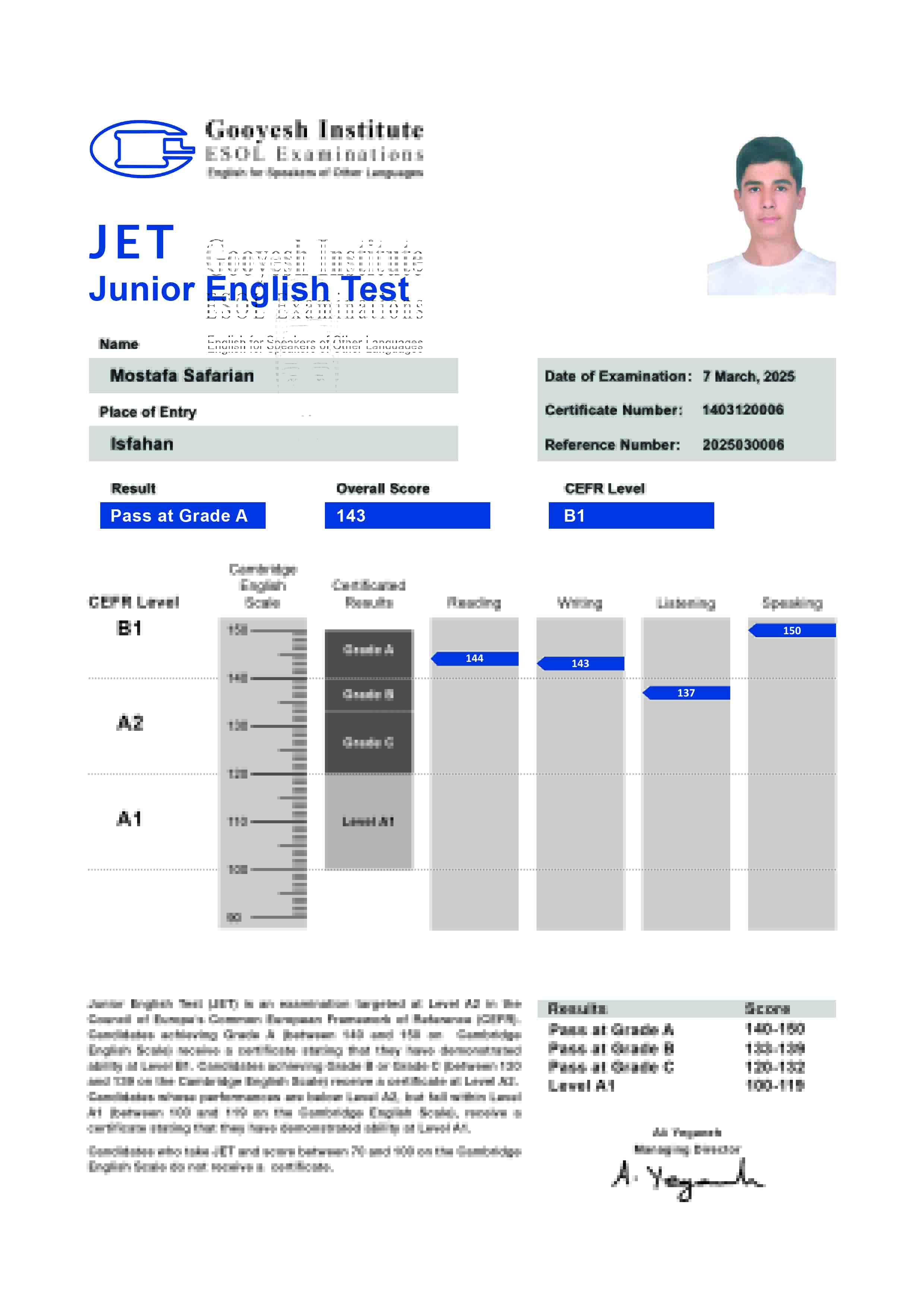 English Certificate
